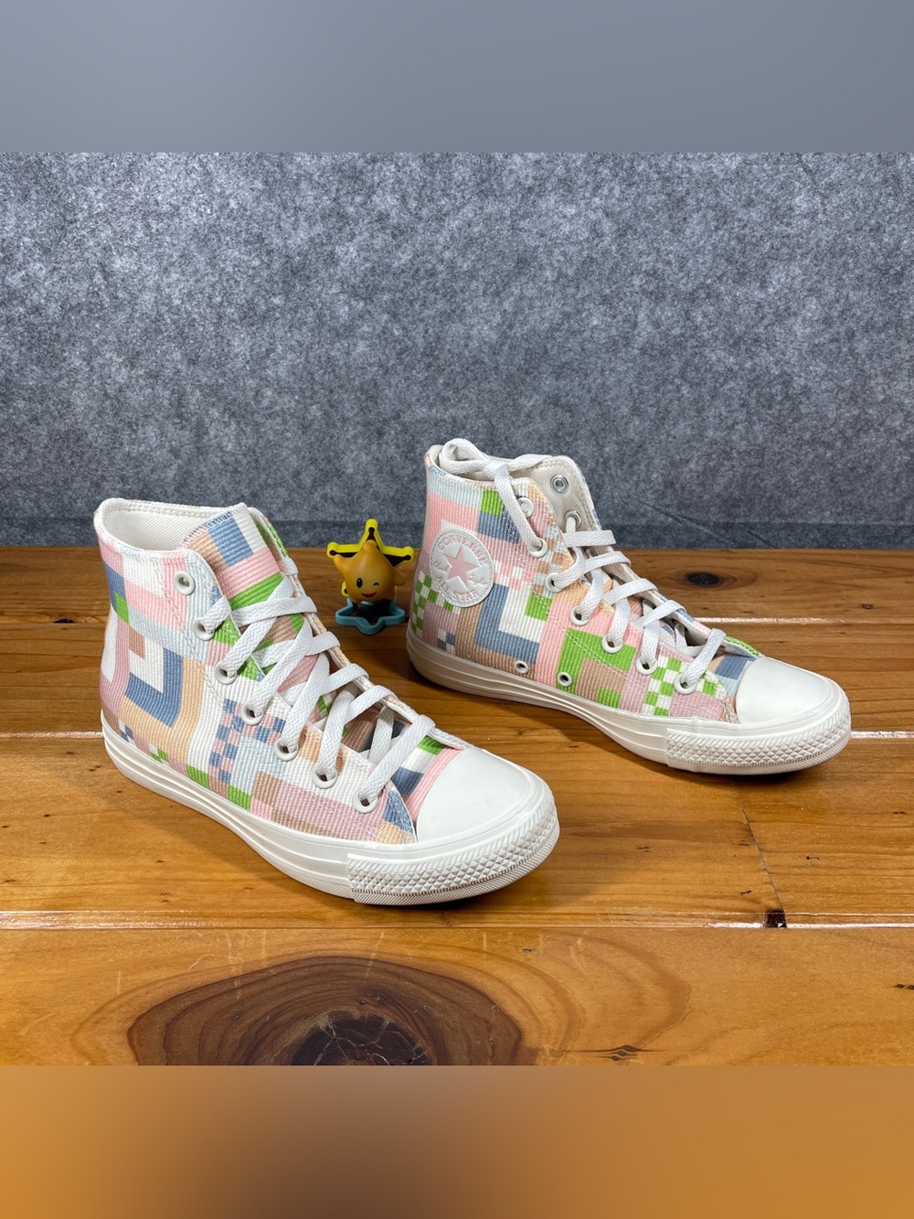 Converse Chuck Taylor All Star WOMENS 7 Crafted High Abstract Stripes 572702F